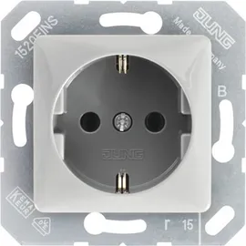 Jung Schuko-Steckdose 50x50 Platin 2 St.