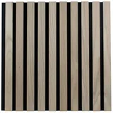 PROVISTON 3D Wandpaneel 400 x 400 x 21 mm, Eiche natur, Holz furniert