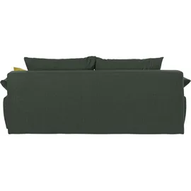 Collection AB Schlafsofa Kunstleder 2-Sitzer Grün