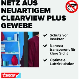Tesa Fliegengitter-Tür Comfort 100 x 220 cm Weiß