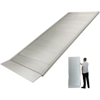 Baumarktplus TRUTZHOLM Eventrampe 198 cm Taglast 600kg Alu grau geriffelt Rampe Auffahrrampe Breitrampe Laderampe Länge wählbar 2... 198 cm