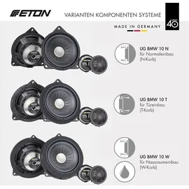 ETON UG BMW 10 W | 10 cm 2-Wege Lautsprecher Komponenten System für BMW