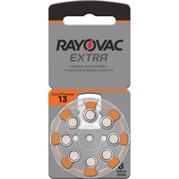 Rayovac HA13 PR48 Hörgeräte Batterien Extra Advanced 8er Sparpack 6 + 2 Gratis 5000252100973, Lieferung besteht aus 8 Stk., 13, 310 mAh), Akkus