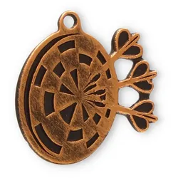 Motivmedaille Dart goldfarben