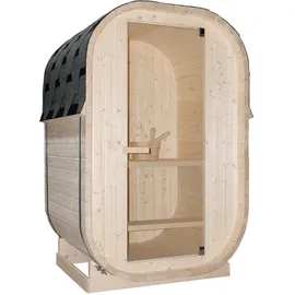 SANOTECHNIK Fasssauna LINDHOLM 1-2 P. 128,2 x 120 x 194 cm