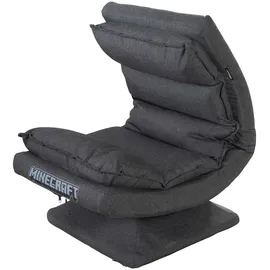 Phoenix Loungesessel Minecraft Polyester 59 x 83 x 59 cm Grau mit verstellbarer Rückenlehne
