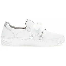Gabor Sneaker Damen Weite E Weiß/Silber 41