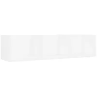vidaXL CD-Wandregal 75 x 18 x 18 cm Weiß