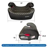 XOMAX Kindersitz mit ISOFIX und Gurtfuhrung I mitwachsend 15-36 kg, ca. 3-12 Jahre, Korpergroße von 125–150 cm, Gruppe 2/3 I Bezug abnehmbar und wasch...