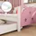 VitaliSpa Kinderbett Jessica 80 x 160 cm Spanplatte rosa/weiß