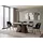 WFL GROUP Vanta 200 x 90 x 76 cm ausziehbar Beige/Grau