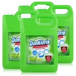 DanKlorix DanKlorix Hygiene-Reiniger grüne Frische mit Aktiv-Chlor 5L (4er Pack) Allzweckreiniger