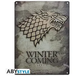 ABYstyle Game of Thrones Stark" - Metallplatte - Emblem"