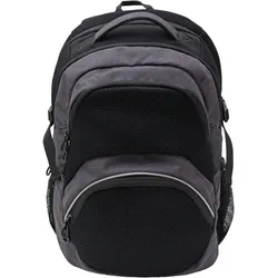 PAPERZONE Mesh-Rucksack schwarz-grau Melange
