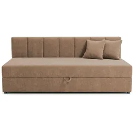 s-style möbel Lenny Tagesbett 90 x 200 cm braun