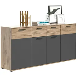 Mason Sideboard 4 Türen, 1 Schublade Eiche dekor.