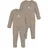 normani Outdoor Sports 2er Pack Baby Merino Strampler „Waverly" in Beige | Gr.: 56