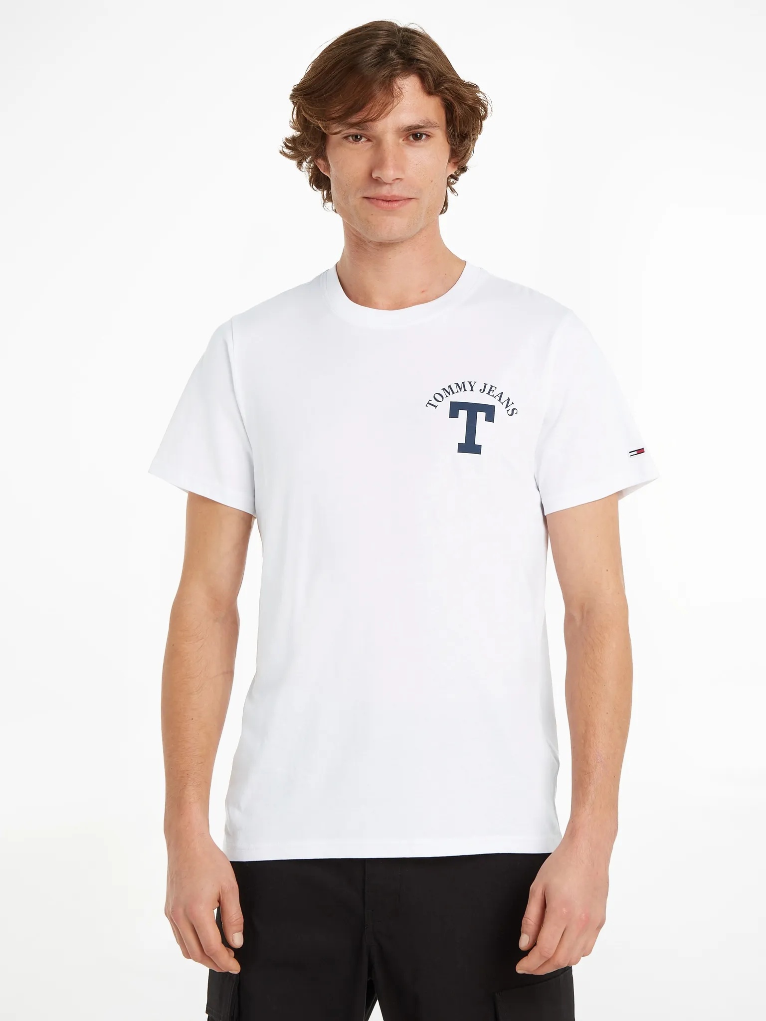 Tommy Jeans T-Shirt »TJM REG CURVED LETTERMAN TEE« TOMMY JEANS White XXL