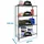 Proregal Schwerlastregal Mid Metal Shark HxBxT 150 x 80 x 50 cm Fachlast 180 kg Anthrazit-Weiß