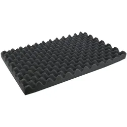 HMF 14565 Noppenschaumstoff, Akustikschaumstoff, 345 x 550 mm, Double-Size, Koffereinlage, Höhe: 45 mm