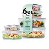 GOURMETmaxx Klick-it Frischhaltedose grau 1,04 l 12-tlg.