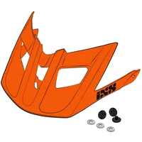 IXS Visor + Pins Trail EVO SM-XLW orange unis