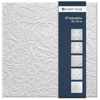 Marbet Design Deckenpaneel MONSUN weiß 8 St. 50 x 50 cm