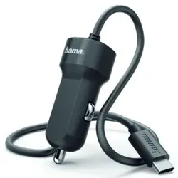 HAMA Ladeadapter KFZ USB C schwarz 00173618 3A