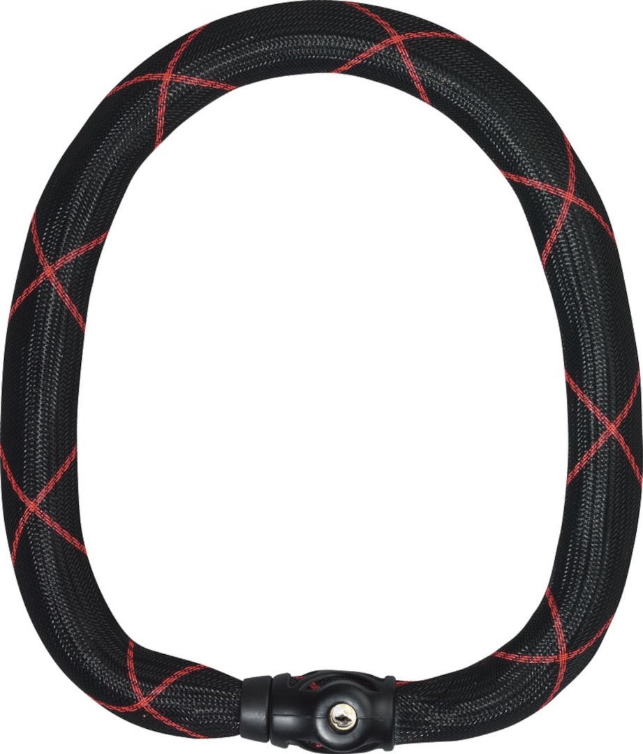ABUS Steel-O-Chain Ivy 9210 Kettingslot, zwart-rood, 140 cm