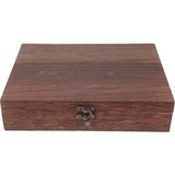 Homoyoyo 1 Stk Aufbewahrungsbox Aus Holz Wachteleierschachteln Schmuckschrank Aus Holz Schmuckkästchen Holz Aufbewahrungskiste Aus Holz Besteckkasten Mit Deckel Make-up-box Quadrat Hölzern