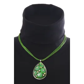 Allgäu Rebell Kette mit Anhänger Henrike grün / Kunststoff