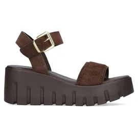 TAMARIS Keilsandaletten Damen Braun 42