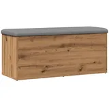 vidaXL Sitzbank mit Stauraum Artisan-Eiche 102x42x45 cm Holzwerkstoff