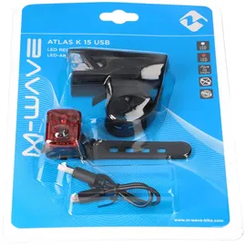 M-Wave Atlas K15 USB Lichtset Beleuchtungsset