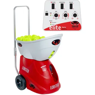 Ballmaschine Lobster ELITE 1 mit Fernbedienung, Ballwurfmaschine mit Batterie und Ladegerät