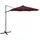 vidaXL Ampelschirm Ø 300 cm bordeauxrot