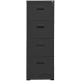 vidaXL Aktenschrank Anthrazit 46x62x133 cm Stahl