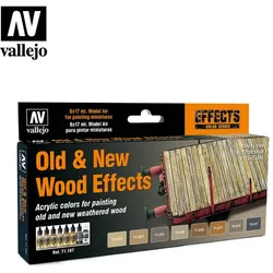 Old & New Wood Effects | 8 Model Air Vallejo Airbrush-Modellbau-Farben Set