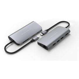 HYPER HD30F-GRAY USB-C Hub - Grau