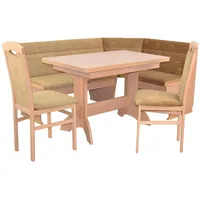 Moebel-direkt-online möbel direkt online 4tlg. Eckbankgruppe Bank, Esstisch, Stühle