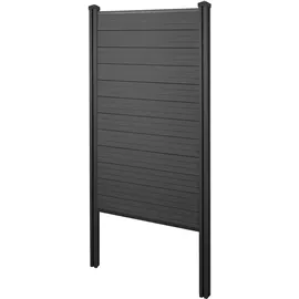 MCW WPC Sichtschutz 105 cm Anthrazit 2 St.