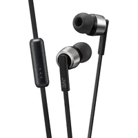JVC HA-FX51M-B Kabelgebundene In-Ear-Kopfhörer mit Fernbedienung, Mikrofon und Tragetasche,