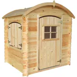 Timbela Kinderspielhaus aus Holz M505 1,1 m2 mit Boden und geschwungenes Dach