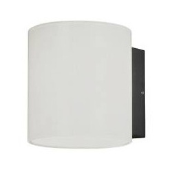 Foggia Wandleuchte High Power LED 10W anthrazit/opal Glas