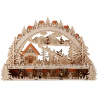 Home Affaire Schwibbogen Winterlandschaft mit Podest, Weihnachtsdeko«, Breite 64 cm, braun