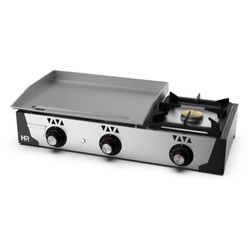 HR FAINCA Industrielle Griddle 600 Gas 6MM mit HR-Kochfeld.