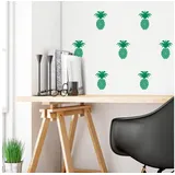 wall-art Wandtattoo »Ananas Set«, selbstklebend, entfernbar, grün