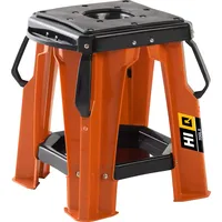 Hi-Q Tools Werkstatthocker Metall schwarz/orange bis 200 kg