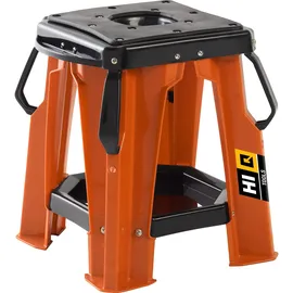 Hi-Q Tools Werkstatthocker Metall schwarz/orange bis 200 kg