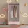 [en.casa] Kinderkleiderschrank Sandnes 123 x 60 x 40 cm Rosa